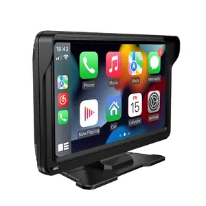 7 Inch Car MP5 Player for Carplay, 1 Set Android Auto Touch Screen Car Display, Universal Portable Car Media Screen, BT FM Radio Stereo