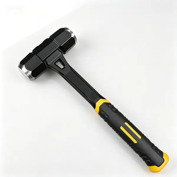Forged Steel Sledge Hammer - Heavy Duty Demolition Tool with Fiberglass Handle for Construction and Blacksmithing, One Piece Head Design, Durable Drilling Hammer for Professional and Home Use
