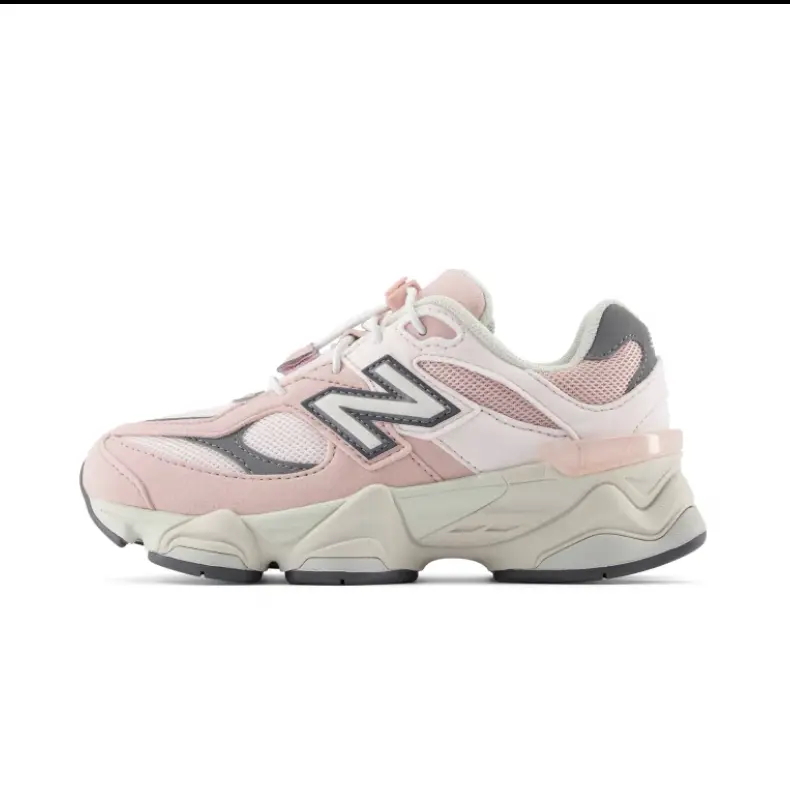 New Balance 9060 Kids' Sports Trainers, Little Kid Size, Pink Granite Color, Trainer Footwear, Footwear Athletic Trainer