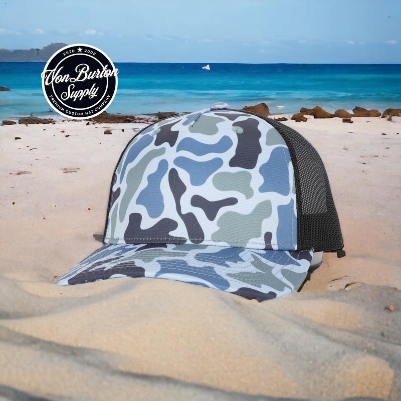 Old School Saltwater Duck Camo Trucker Hat