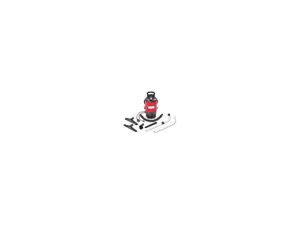 Commercial Backpack Vacuum, 11.5 lbs, Red