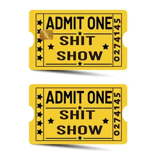 Admit One Show Ticket Sticker, 2 Counts/set Waterproof Scratch Resistant Credit Card Sticker, Durable Adhesive Stickers, Office Stationery & Supplies, High Adhesive Stickers