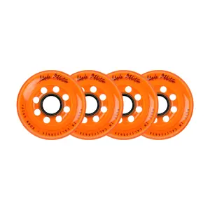 Labeda Roller Hockey Wheels - Addiction 80mm 78A Orange (4-Pack)