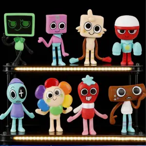 The Dandy World Designer Collaboration Soft Toy Set - An Art Collection, with Abstract Suede Material, Is a Collector's Gift for Fans and Adults