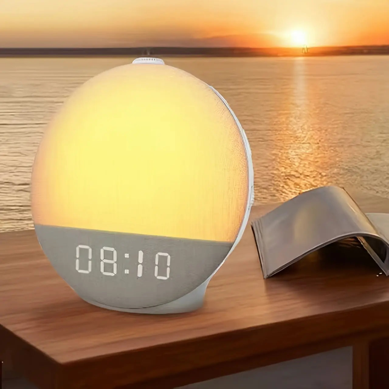 Sunrise Alarm Clock, Sound Machine for Sleep, Snooze, Timer, Dimmable Night Light, 30 Soothing Sounds, White Noise Machine, Wake Up Light for Bedrooms, Adults, Heavy Sleepers, Gift for Women Men