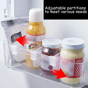 16 Counts Fridge Drawer Divider, See-Through Organizers That Keep Visible，No-Mess Setup in Just Seconds