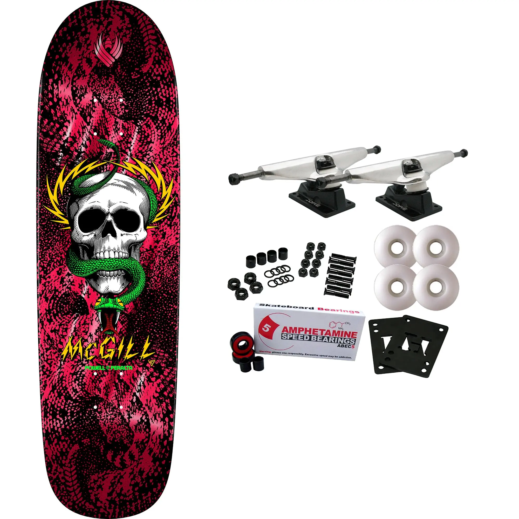 Powell Peralta Skateboard Complete Flight Mike McGill Skull and Snake 9.0" x 32.45"