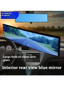 Car interior rearview mirror, anti glare reflector, car interior reversing mirror, wide-angle curved plane mirror, panoramic  mirror Automotive Vehicle Replacement Car Accessories