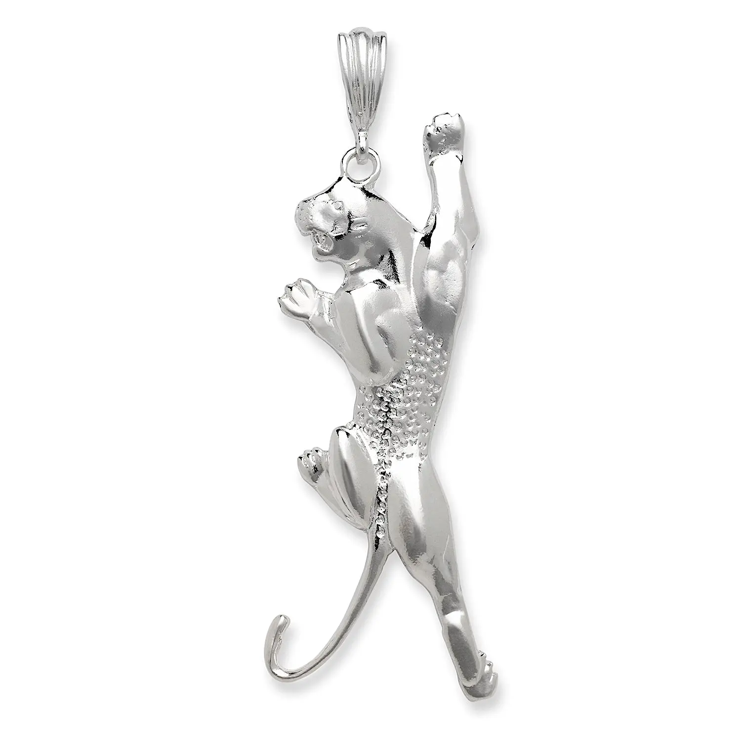 BETTER JEWELRY Vintage Panther Pendant in .925 Sterling Silver for Adults, Handmade in Brooklyn, Ideal Birthday or Christmas Gift, Panther Motif, Gift-Ready, Valentine's, 3 Inches, Unisex
