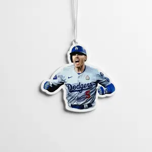 Freeman Air Freshener – LA Baseball Car Freshener, Double-Sided (4”), New Car scent