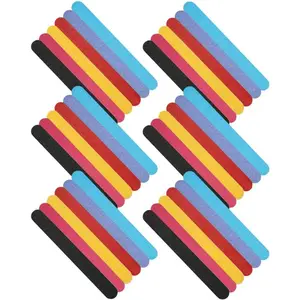 36pcs Nail Files and Buffers Set Double-Sided Nail Sanding Strips for Natural Multi-Color Manicure Tools Bulk Kit for Home and Expert Use