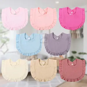 8 Pack Muslin Baby Bibs for Drooling Teething 4-Layer Organic Cotton Newborn Bibs 8 Pack Muslin Baby Bibs for Drooling Teething 4-Layer Organic Cotton Newborn Bibs