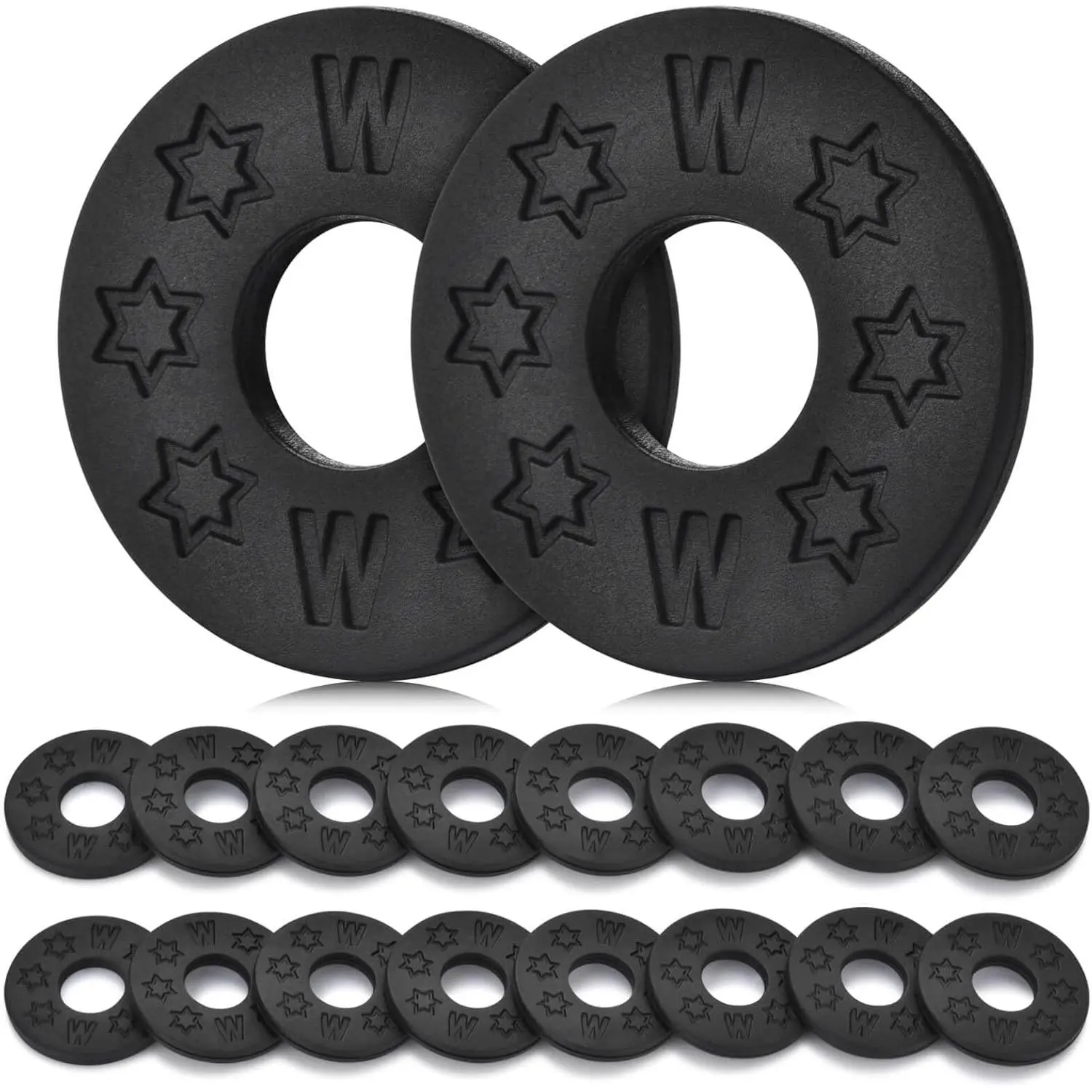 16 count Guitar Strap Blocks, Guitar Protector Block, Rubber Strap Locks, Black  Guitar Strap Blocks