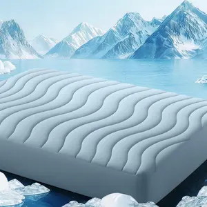 EASELAND Cooling Mattress Pad – For Hot Sleepers, Pillow Top Cover, Quilted Fitted Protector, Breathable Topper with 8-21" Deep Pocket, Perfect for Bedroom & Home