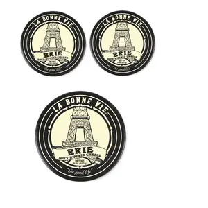 LA BONNE VIE Double Crème Brie Cheese (Pack of 3, 8 oz) - Fudgy, Bold, Extra Creamy Artisanal Cheese for Baking & Snacking