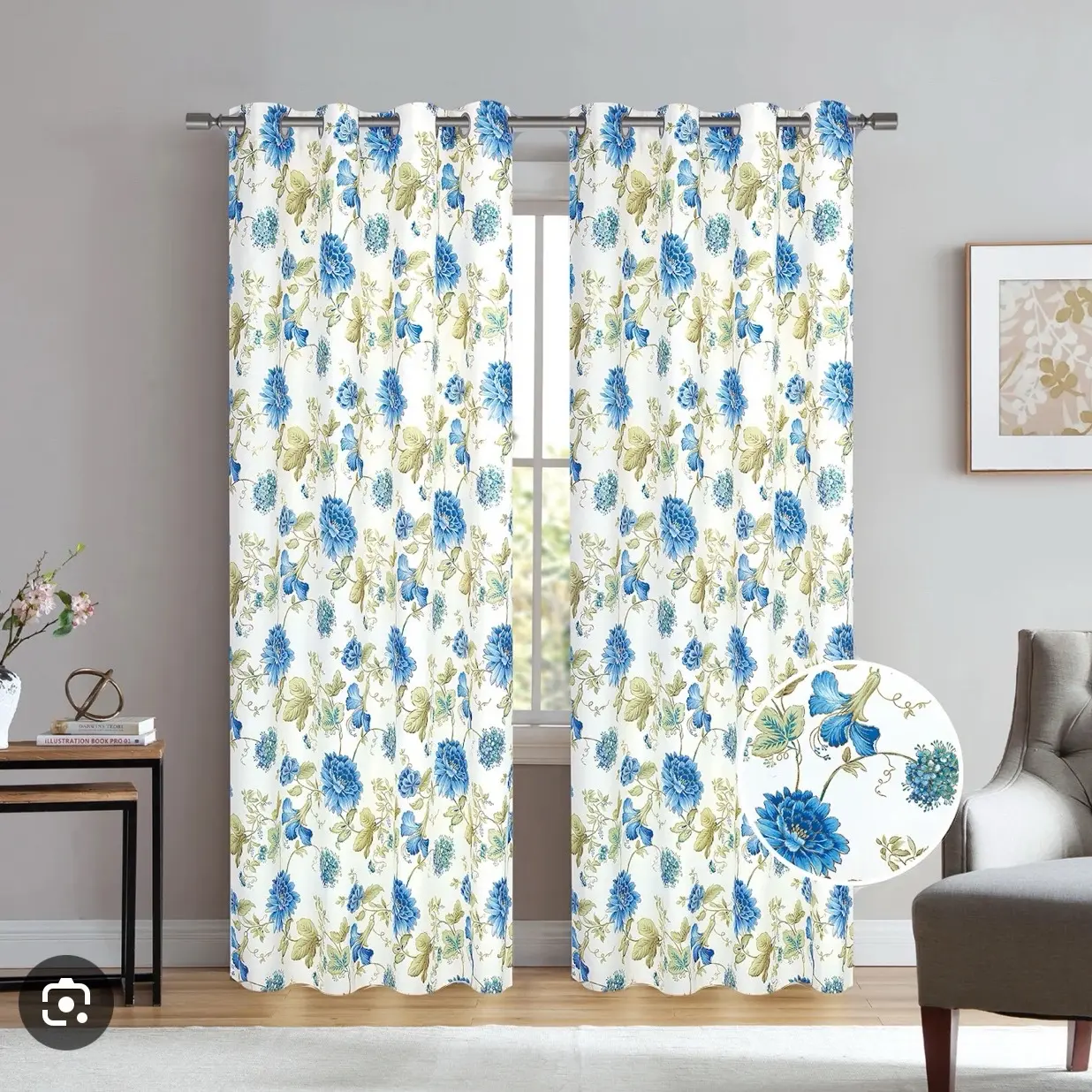 Matilda - Foil Printed Blackout Grommet Panel