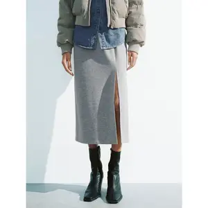 URBAN REVIVO 2026 Viral Long Straight Skirts