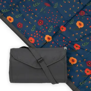 Outdoor Blanket - Midnight Poppy