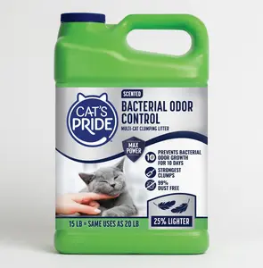 Multi-Cat Clumping Litter with Bacterial Odor Control, Fresh Scented Low Dust Formula, Strong Clumping Performance, 15 lb