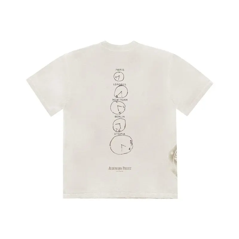 Travis Scott CJ x Audemars Piguet Time Zones Tee White (men) by StockX