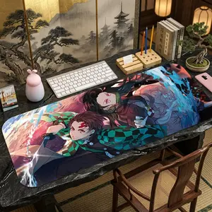 Demon Slayer XXL Gaming Mouse Pad – Tanjiro & Nezuko Anime Desk Mat