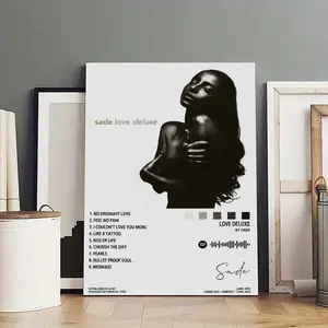 Love Deluxe Sade Art Painting Decorative Classic Poster Art Wall Art Oil Painting Art Canvas Poster Decorative Painting Porch Living Room Art Decoration