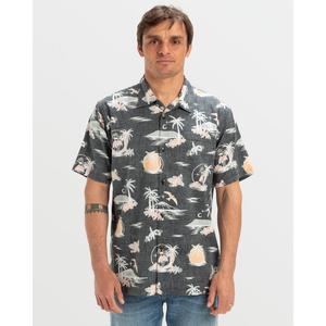 DNA Destination Island Short Sleeve Shirt - Black