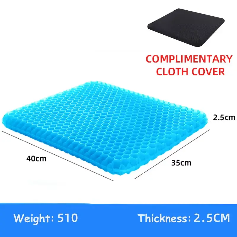 Gel Seat Cushion Summer Breathable Honeycomb Design for Pressure Relief Back Tailbone Pain - Home Office Wheelchair Chair Cars other other other other other other other