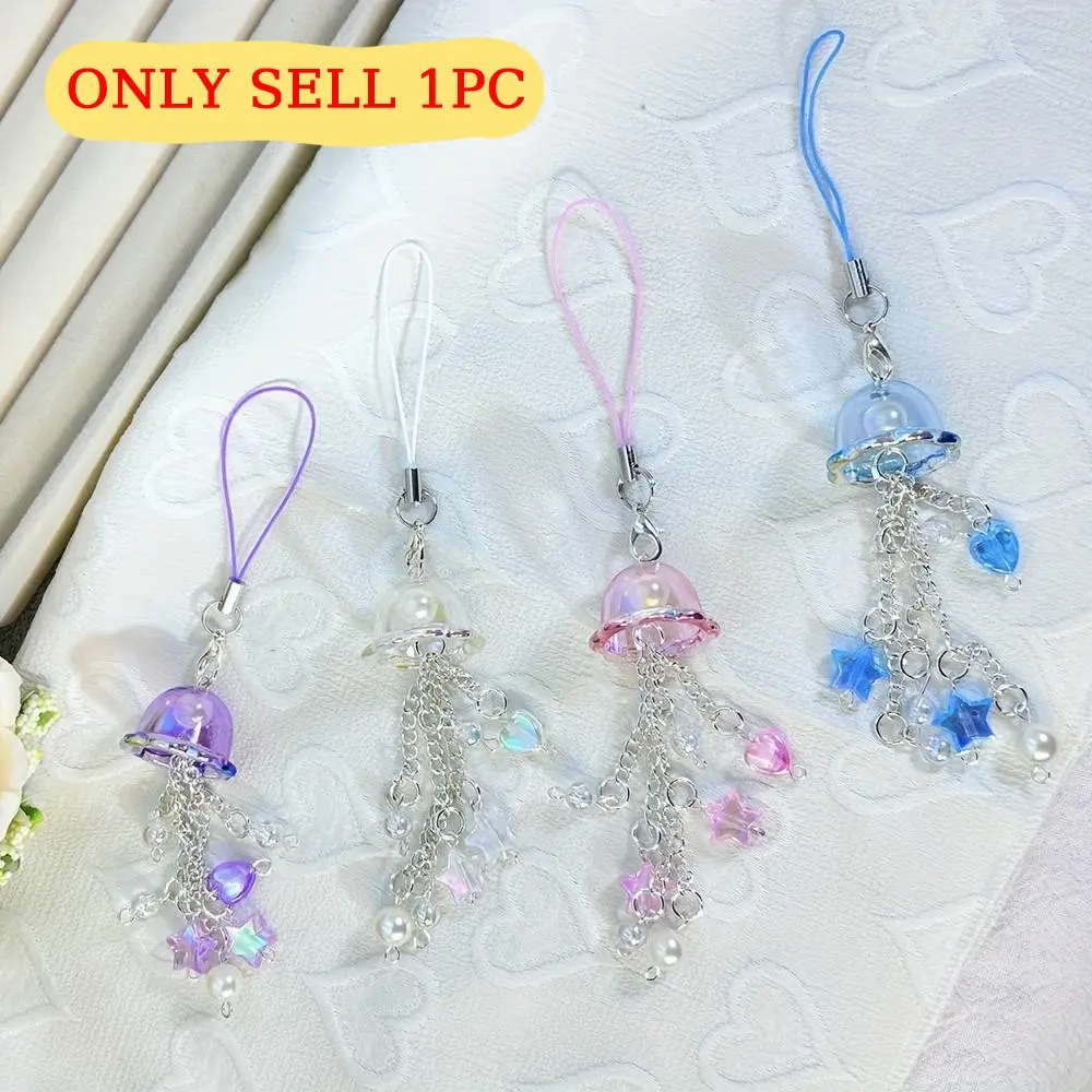 Phone Chain Charm, 1 Count Cute Star Design Phone Lanyard, Fashion Phone Strap for Women & Girls, Phone Decoration Accessories, Cellphone Phone Charms, Phone Accessory, Colorful Aesthetic, Phone Wrist Strap, Cutie Phone Charm, Mobile Phone Chain