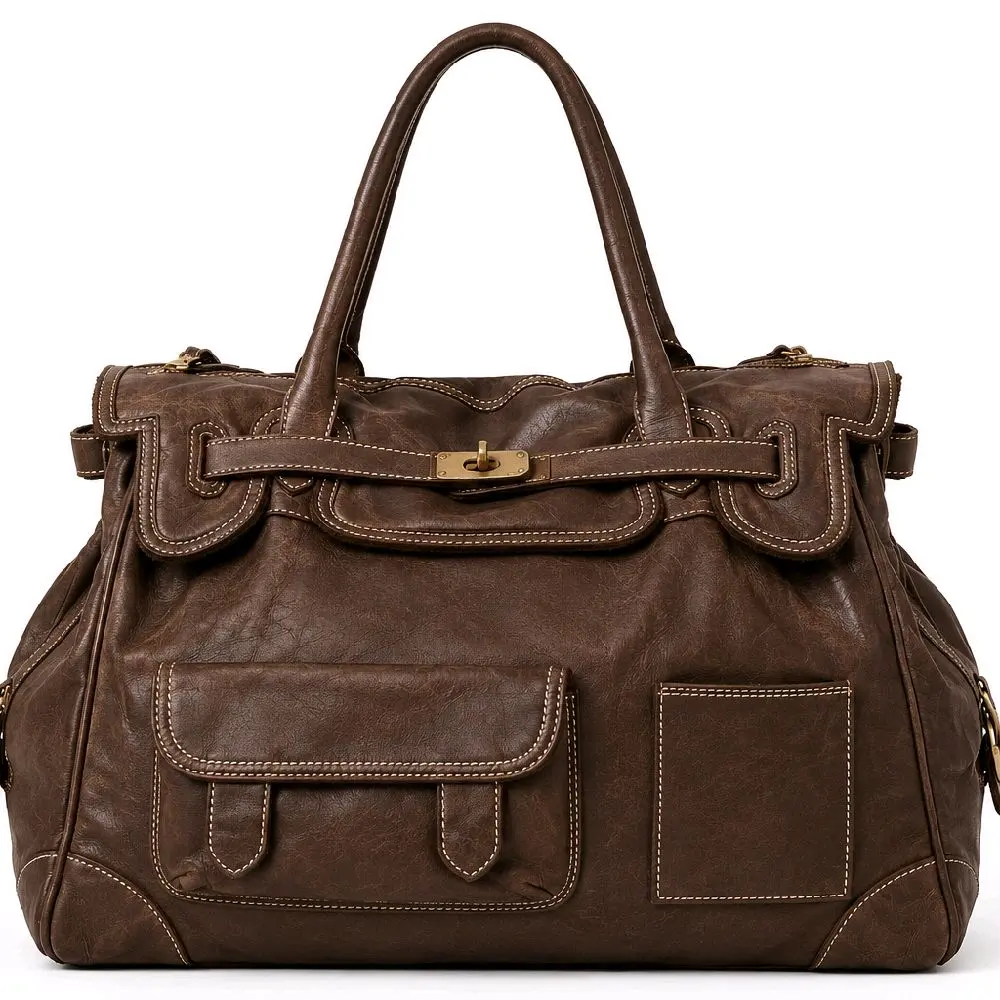Women's Monaco Handbag, One Size, Adjustable Strap, Double Handle, Magnetic Closure, Multi-Compartment Luggage & Bags Accessory