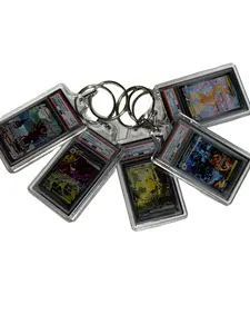 Custom PSA-Style Mini Slab Keychains - Compact Accessory Hook, Anime Fashion Item for Keys, Keychain For Keys, Accessory Hook Keychains