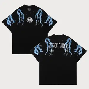 Darcsport Wolf Head Fitness Bodybuilding Training Summer Cotton Casual Breathable and Loose T-shirt