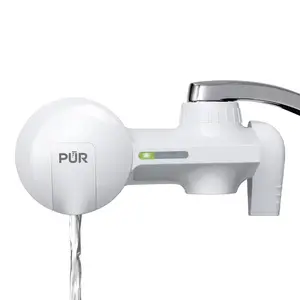 PUR Faucet Mount Water Filtration System, Powerful Filtration with Lead Reduction, Horizontal, White, PFM150W: Sink Water Filter, Kitchen Appliances