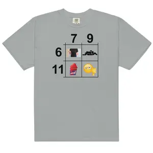 6 7 9 11 Unisex heavyweight t-shirt