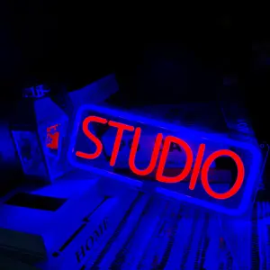 Wall-Mounted LED Neon Sign Suitable for Bar, Music Studio, Bedroom - Single-Color Illuminated Light with -Controlled, Wall Decoration for Studios, Bedrooms & Bars Decorative Neon Sign