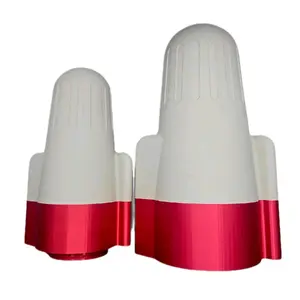 Jumbo Tan and Red Electrical Wirenut Storage Container