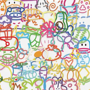 Colorful Cartoon Sticker, Sticker Packs, 60pcs/set Cute Creative Sticker, DIY Decorative Sticker for Phone, Notebook, Handbook, Luggage, Wall