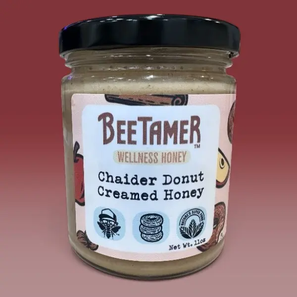 Bee Tamer's Chaider Donut Creamed Honey-11 Oz Jar