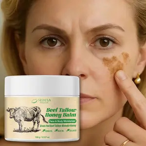 Full Body Moisturizing Collagen Beef Fat Honey Balm, 100g, Deep Hydration, Nourishing, Rich in Collagen, Relieves Roughness, Unisex Body Care Cream, Collagen Lotion
