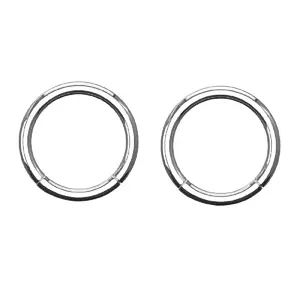 Solid Hinged Segment Rings - G23 Implant Grade Titanium - Pair