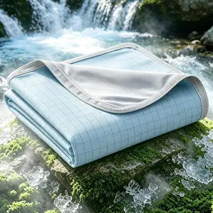 Cooling Blanket for Hot Sleepers & Night Sweats, Lightweight Breathable with Q-Max 0.5 Cooling Fabric, Cold Blanket for Adults