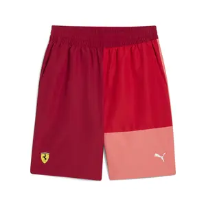 PUMA Mens Scuderia Ferrari Race Lifestyle Shorts Casual Bottoms Casual - Red