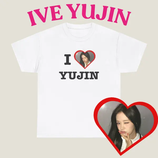 IVE Yujin 'Show What I Am' Tour 2026 Shirt, An Yujin Eugene An Kpop Fan Shirt Dive, Kpop Gift, Kpop Merch I Heart Shirt Cotton Fabric