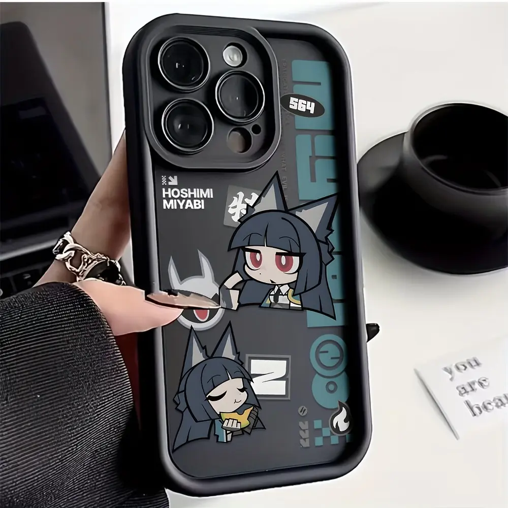 Zenless Zone Zero Miyabi Hoshimi Phone Case Suitable for IP17 Air 16, 15, 14, 13, 12, 11 Pro Max and SAMS Shockproof Soft TPU Back Cover