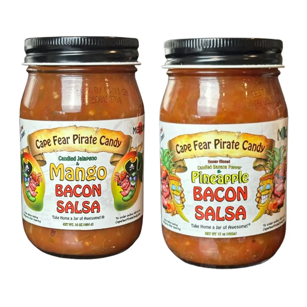 Pineapple Bacon Salsa and Mango Bacon Salsa Combo - Salsa, Chip Dip, Snack Food
