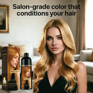 SHEANO newly upgraded hair dye shampoo + keratin hair care essence, instantly covers white hair, dyes hair, making hair smooth and shiny Haircare Cleansing