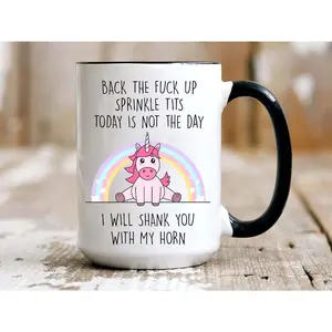 Funny Unicorn Mug, Funny Coffee Mug, Gift For Her, Ceramic Mug, Rainbow Mug, Funny Women Mug Gifts, Sarcastic Mug, Gift For Him Coffee Mug Gift Cup Funny Coffee Mug,Coworker Gift,Birthday Gift,Sarcastic Gift,Boss Mug Gift Idea,Funny Women Mug Gifts