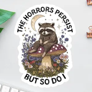 Still Going Sticker – Vintage Raccoon Meme, Funny Work Humor, Trash Panda Vibes