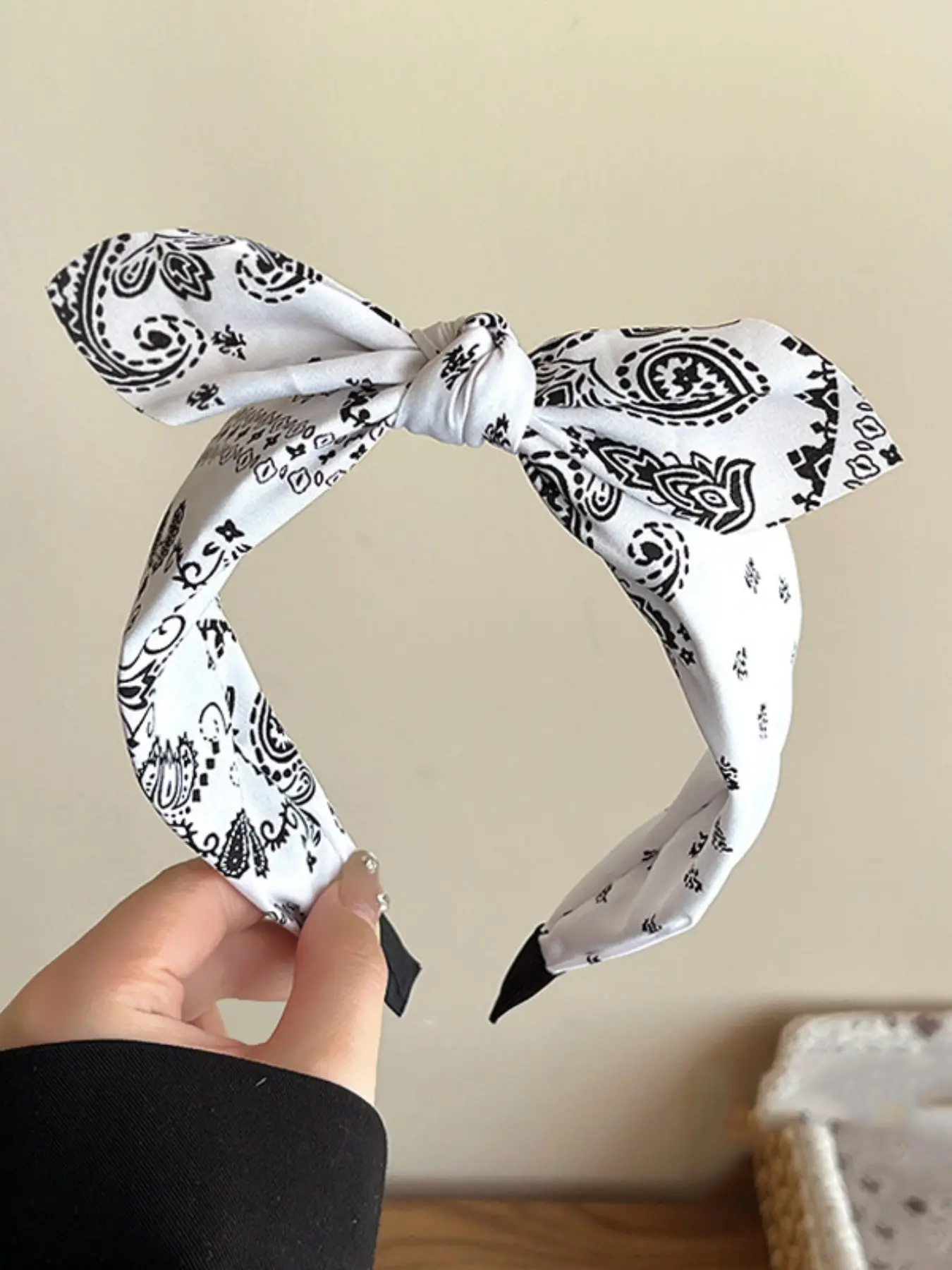 Vintage Floral Bow Hairband for Women Simple and Versatile Headband Perfect for Daily Matches Suits and Dresses Adjustable Headband Elastic Bow Headbands Flower Headbands