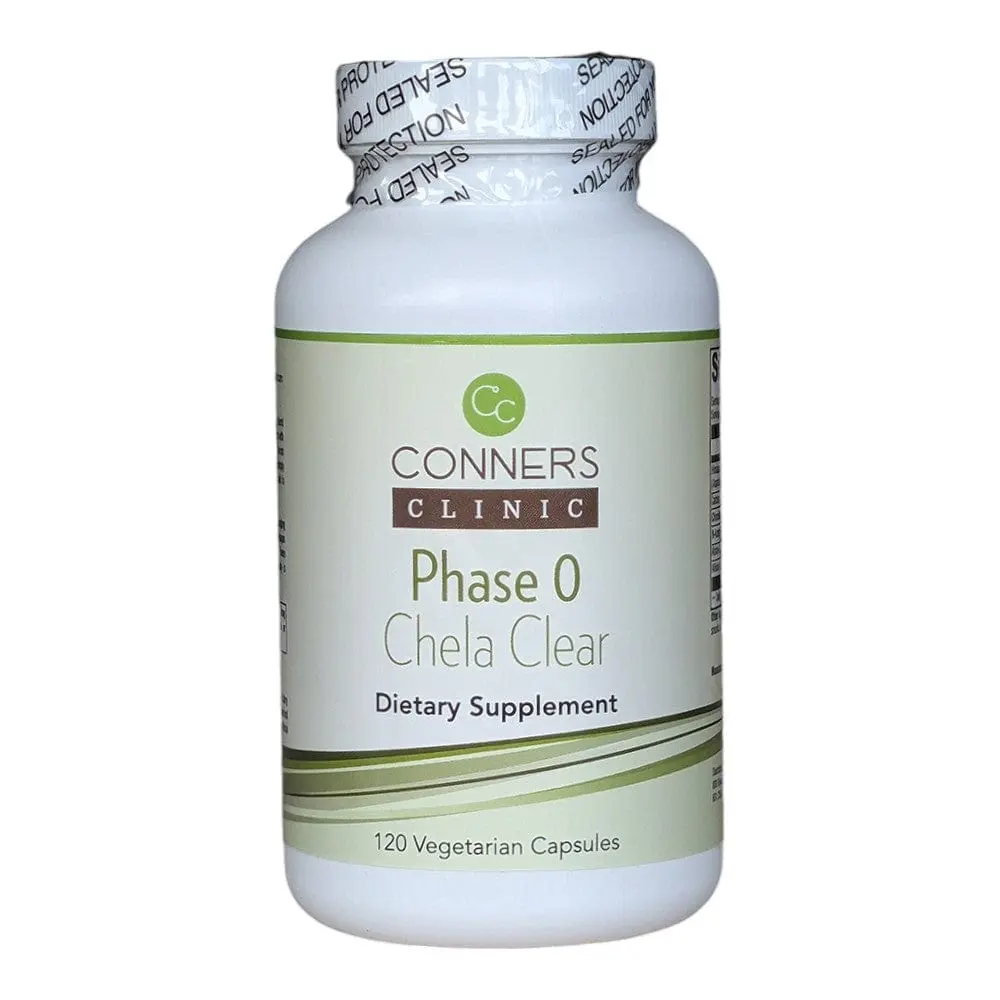 Phase 0 Detox - Chela Clear 120 Capsules - Detox Support with EDTA, Shilajit, Chlorella, Coriander, Antioxidants for Heavy Metal Chelation - Edible, Healthcare